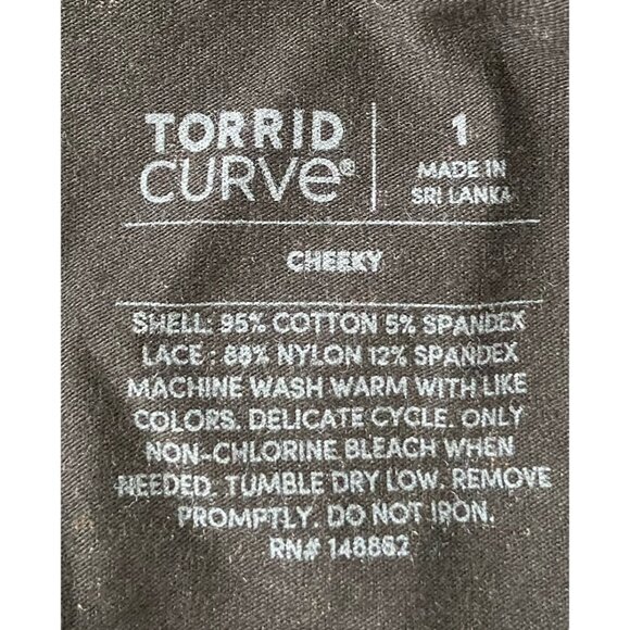 Torrid Curve Cheeky Panties Underwear Plus Sz 1 Spiderweb Halloween Mid Rise NEW - Picture 11 of 11